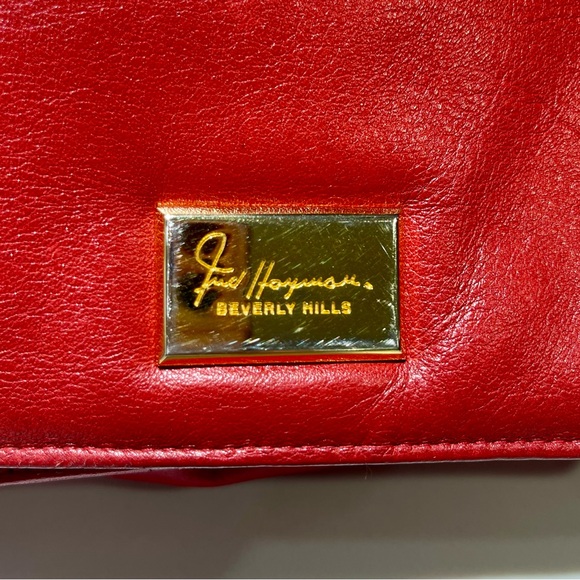 FRED HAYMAN Beverly Hills Crossbody Leather bag, flap over, Red - Picture 8 of 15